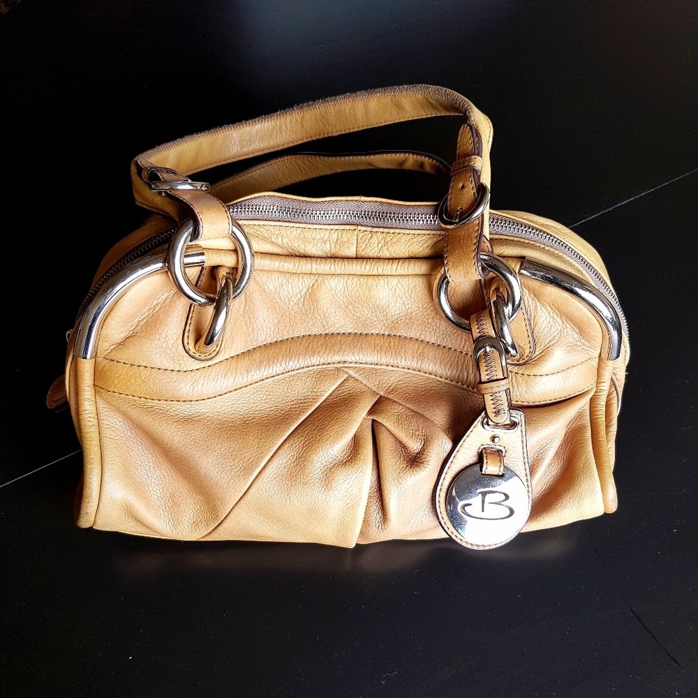 B. Makoswky Tan Genuine Lambskin purse